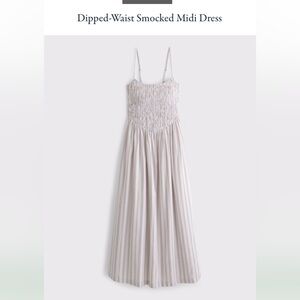 Abercrombie & Fitch Cream Midi Dress